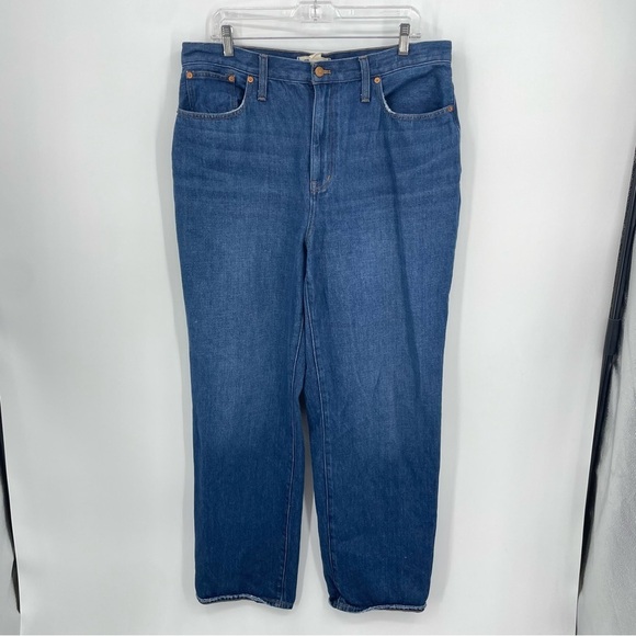 MADEWELL Baggy Straight Jeans STYLE NH643 blue Sz 32 - Picture 2 of 12